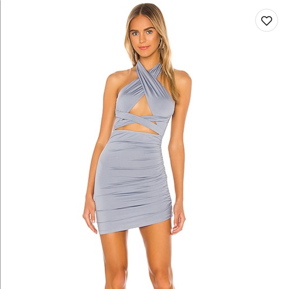 Revolve Superdown Suzette Halter Mini Dress